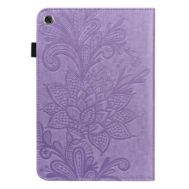 For Lenovo M10 Plus 10.6 3rd Gen 2022 Lace Flower Embossing Pattern Leather Tablet Case