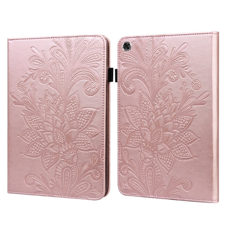 For Lenovo M10 Plus 10.6 3rd Gen 2022 Lace Flower Embossing Pattern Leather Tablet Case