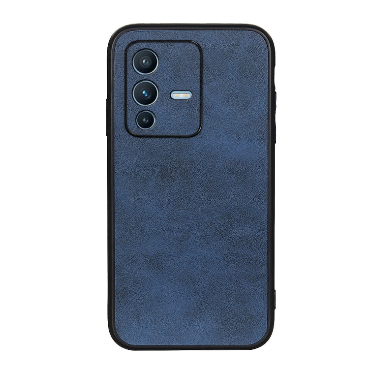 For vivo S12 Pro 5G/V23 Pro 5G Accurate Hole Two-color Calf Texture Shockproof Phone Case
