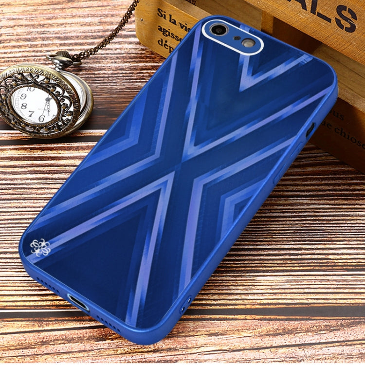 For iPhone SE 2022 / SE 2020 / 8 / 7 9XA Texture TPU + Tempered Glass Phone Case