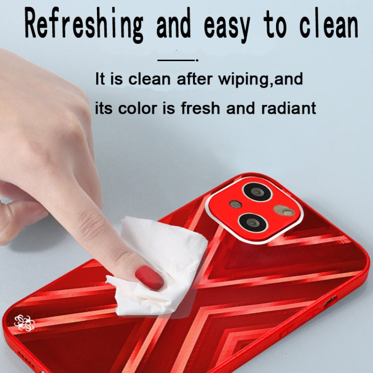 For iPhone 13 9XA Texture TPU + Tempered Glass Phone Case