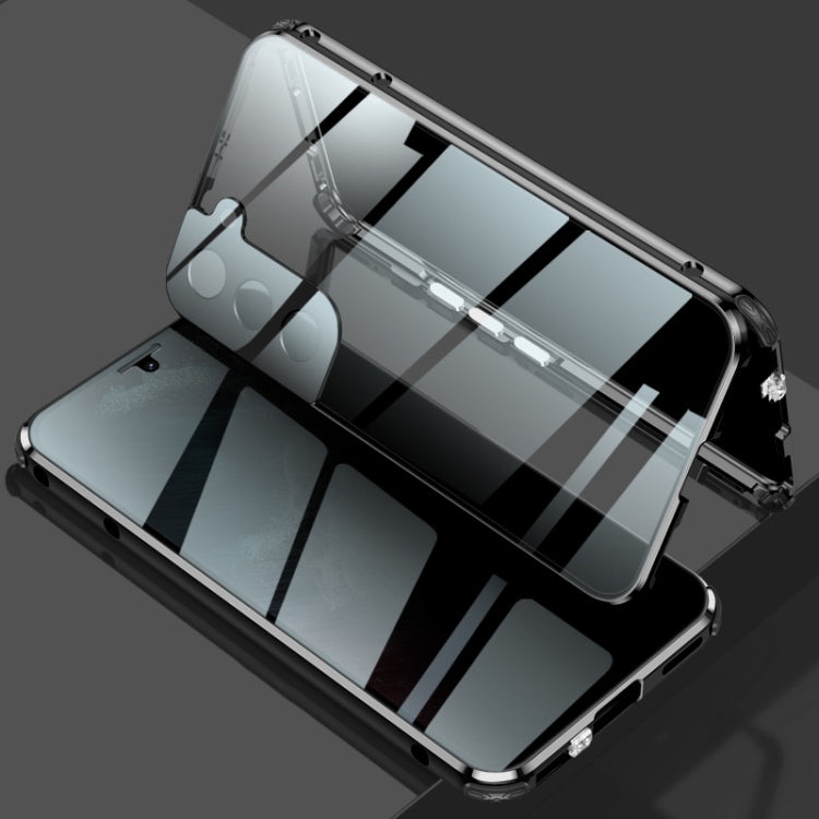 For Samsung Galaxy S21 FE 5G Anti-peeping Magnetic Double-sided Tempered Glass Phone Case