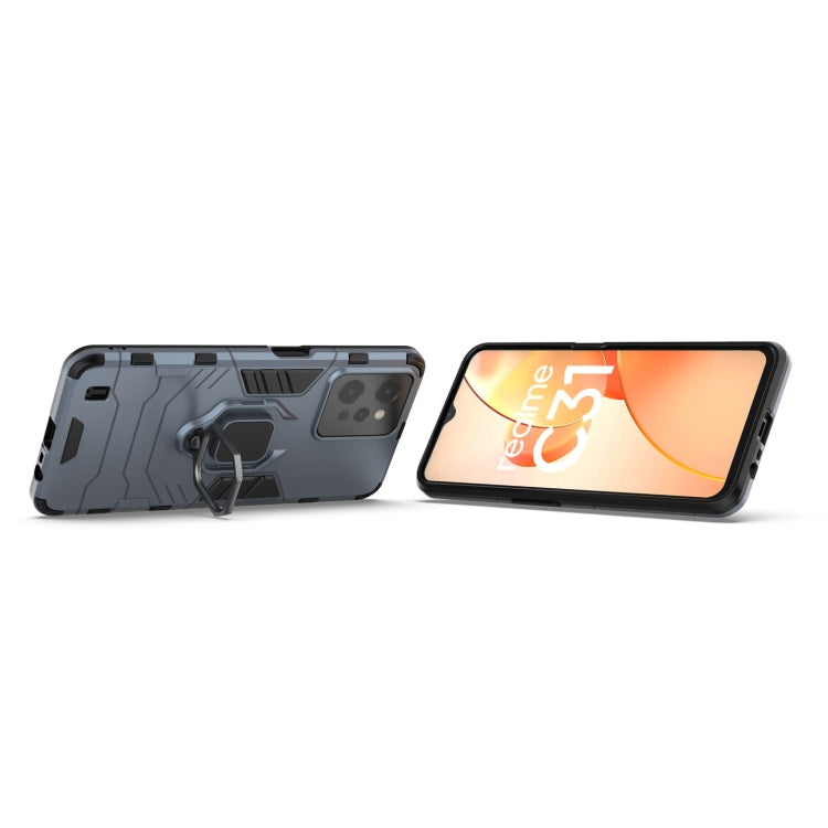 For OPPO Realme C31 Magnetic Ring Holder PC + TPU Phone Case