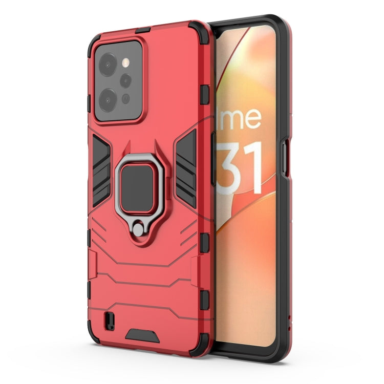 For OPPO Realme C31 Magnetic Ring Holder PC + TPU Phone Case