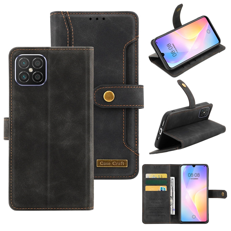 For Huawei nova 8 SE Copper Buckle Leather Phone Case