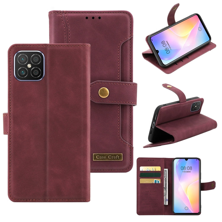 For Huawei nova 8 SE Copper Buckle Leather Phone Case
