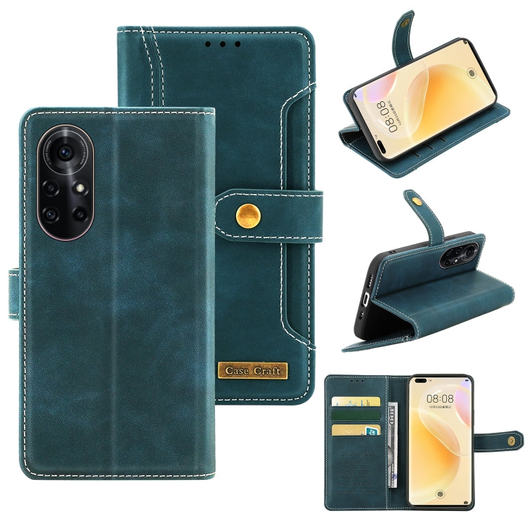 For Huawei nova 8 Copper Buckle Leather Phone Case