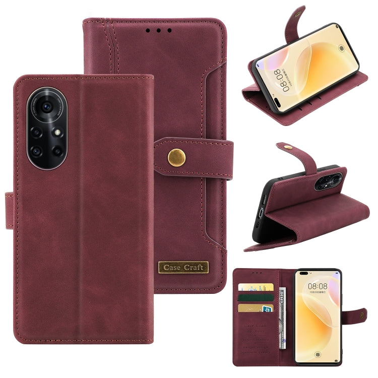 For Huawei nova 8 Pro 5G Copper Buckle Leather Phone Case