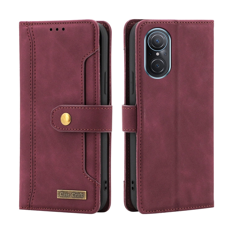For Huawei nova 9 SE Copper Buckle Leather Phone Case