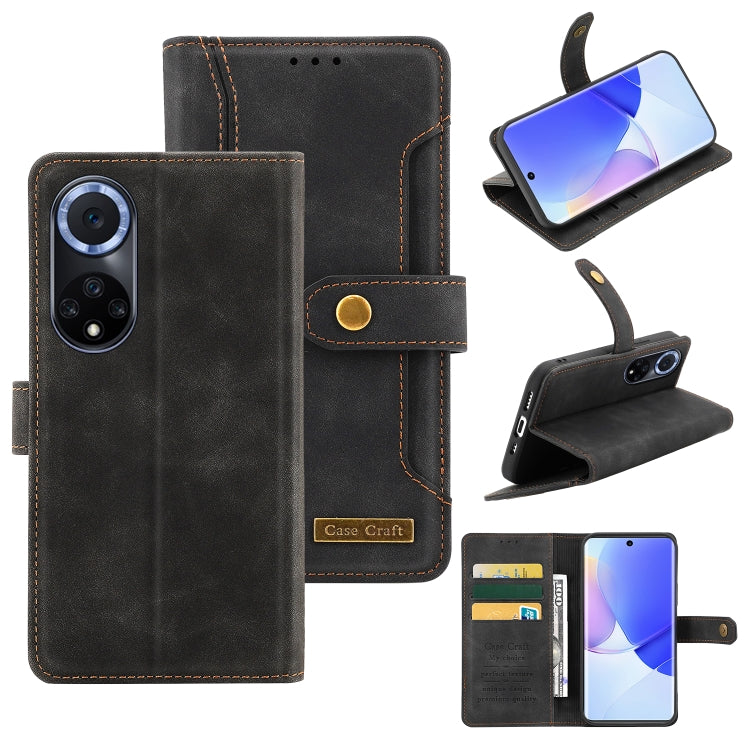 For Huawei nova 9 Copper Buckle Leather Phone Case
