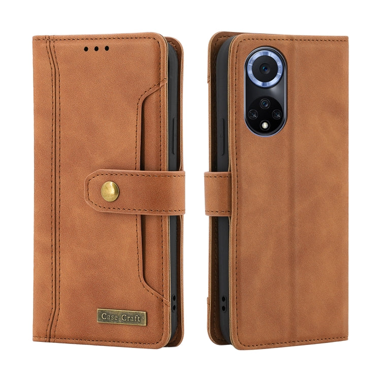 For Huawei nova 9 Copper Buckle Leather Phone Case