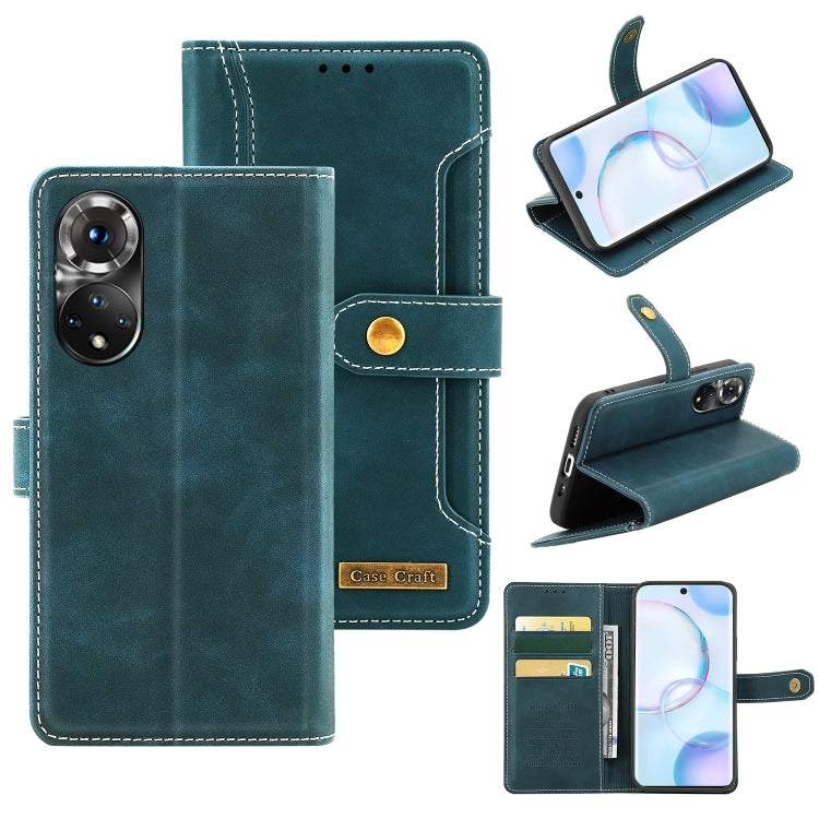 For Honor 50 Copper Buckle Leather Phone Case