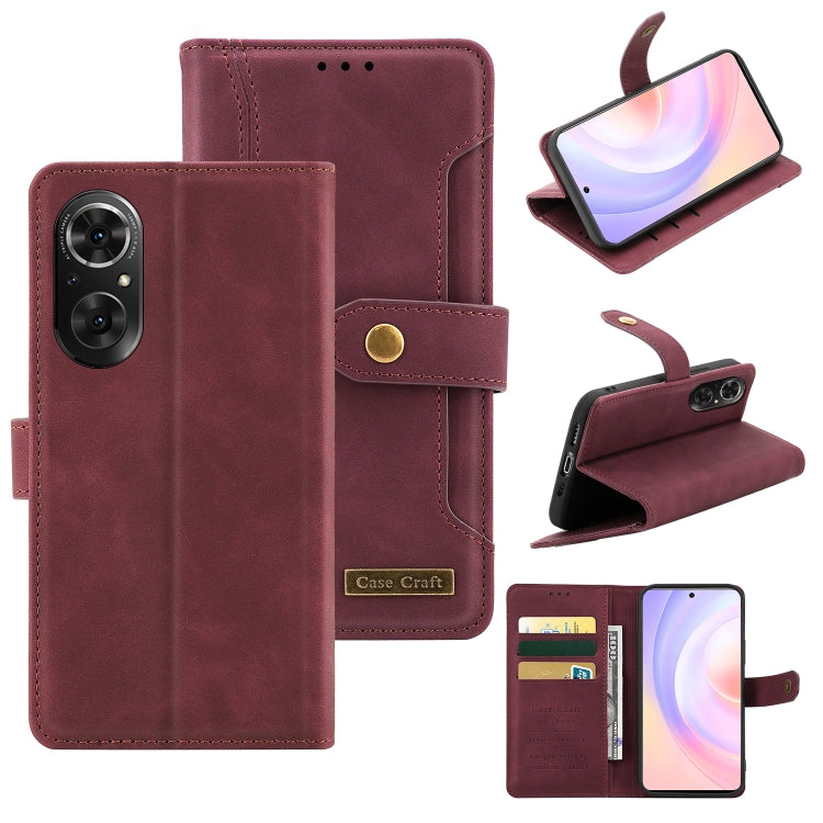 For Honor 50 SE Copper Buckle Leather Phone Case
