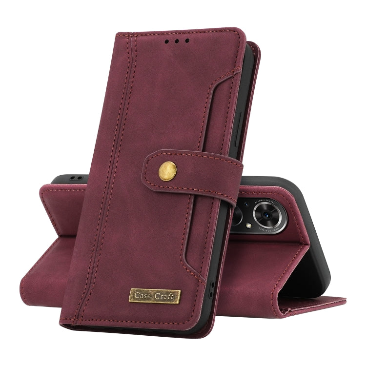 For Honor 50 SE Copper Buckle Leather Phone Case