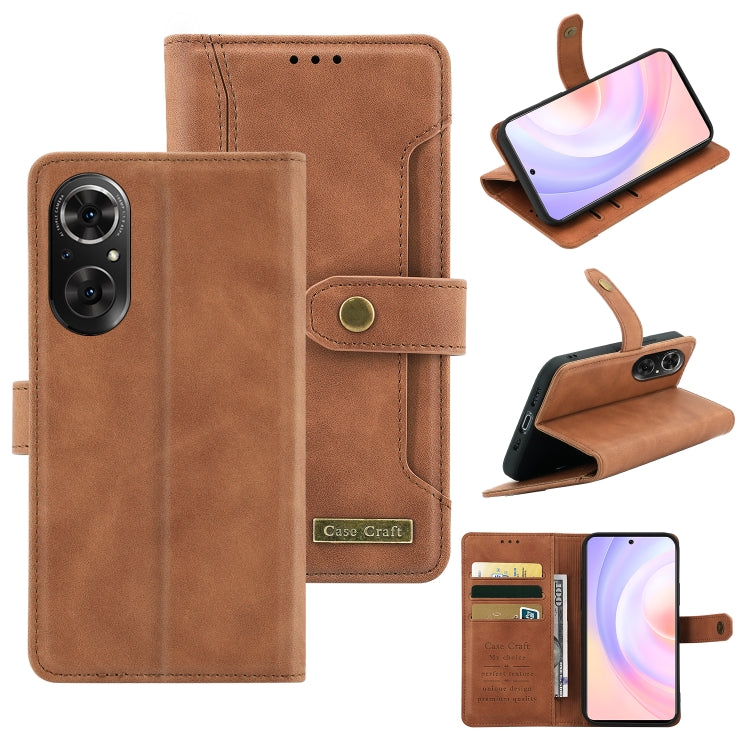 For Honor 50 SE Copper Buckle Leather Phone Case