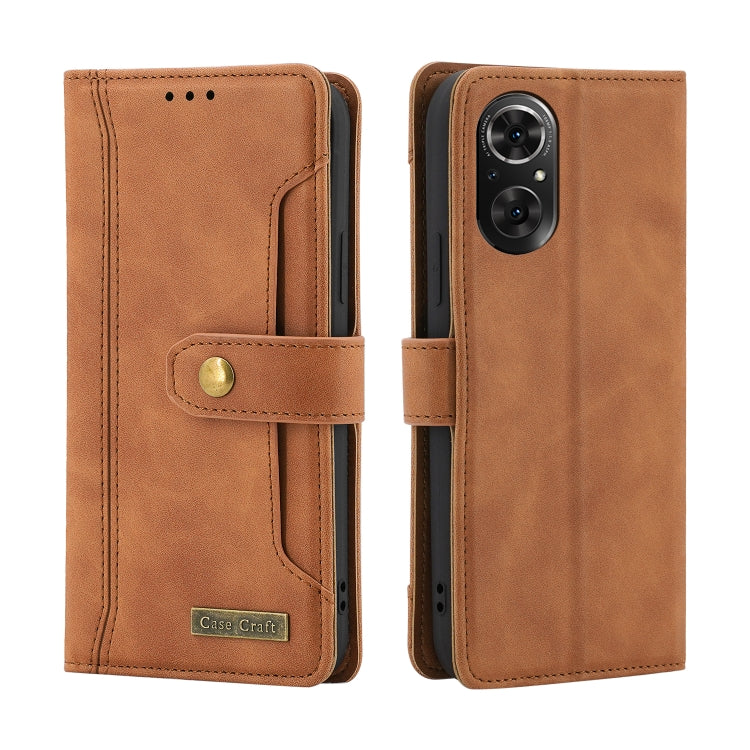 For Honor 50 SE Copper Buckle Leather Phone Case