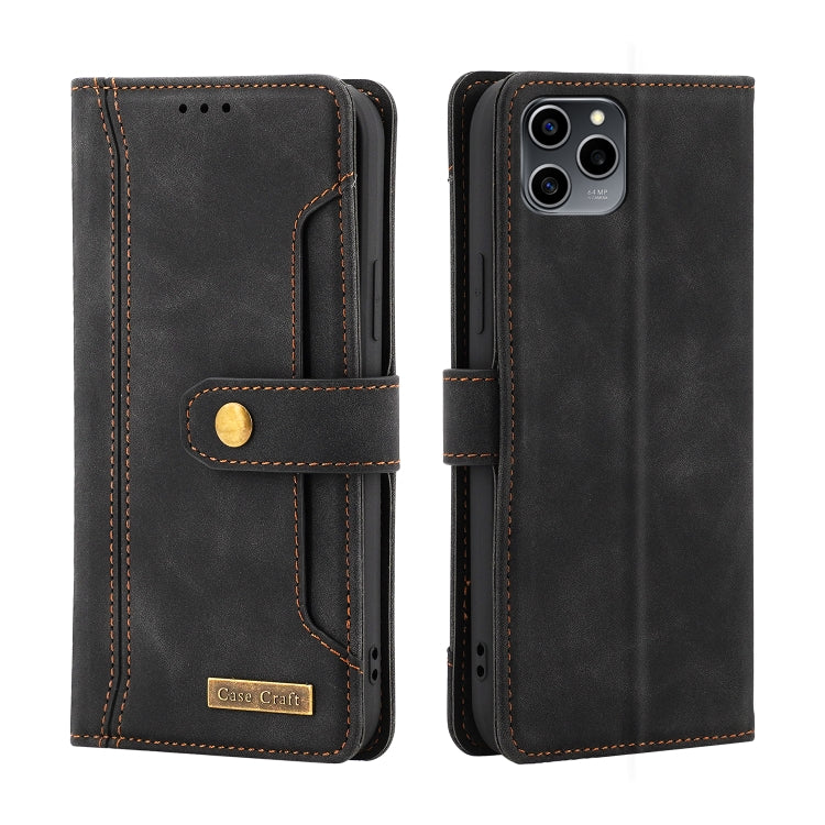 For Honor 60 SE Copper Buckle Leather Phone Case