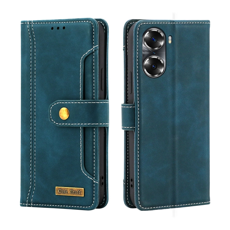 For Honor 60 Copper Buckle Leather Phone Case