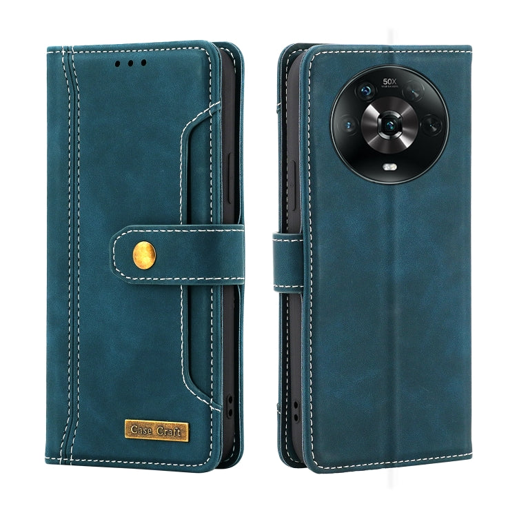 For Honor Magic4 Copper Buckle Leather Phone Case
