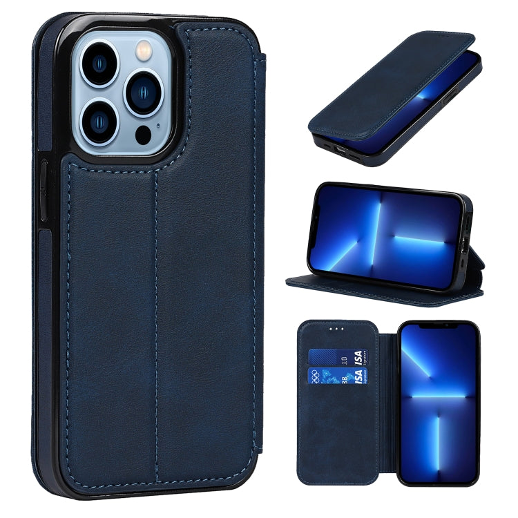 For iPhone 13 Pro Max Knight Magnetic Suction Leather Phone Case