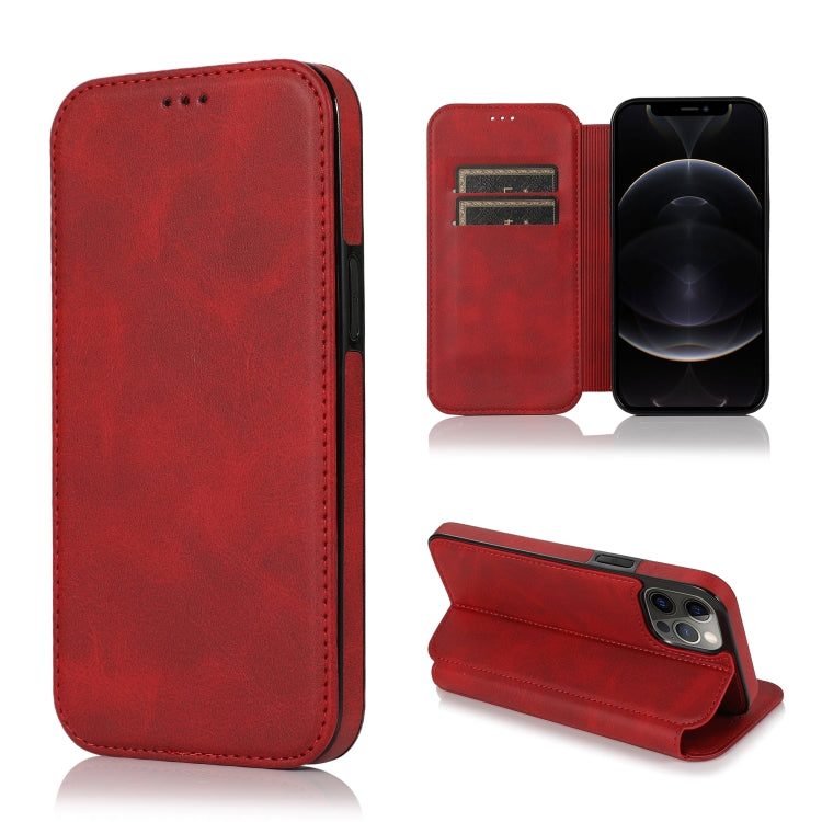 For iPhone 12 Pro Max Knight Magnetic Suction Leather Phone Case