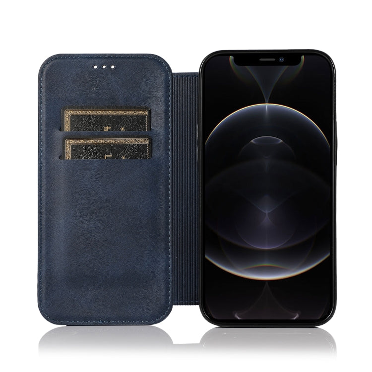 For iPhone 12 Pro Max Knight Magnetic Suction Leather Phone Case