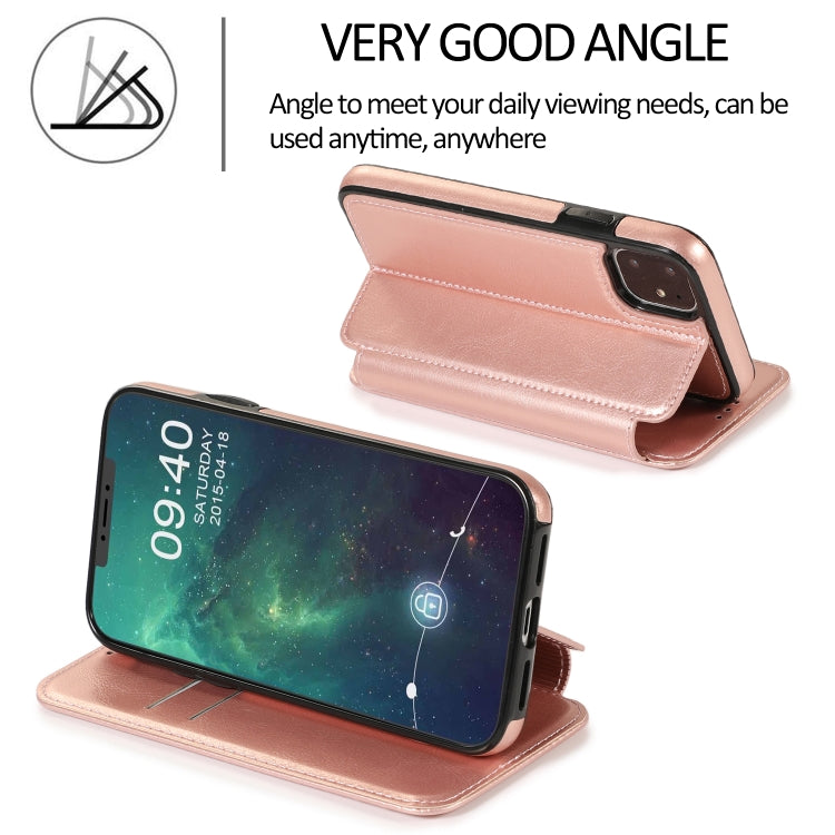 For iPhone 11 Knight Magnetic Suction Leather Phone Case