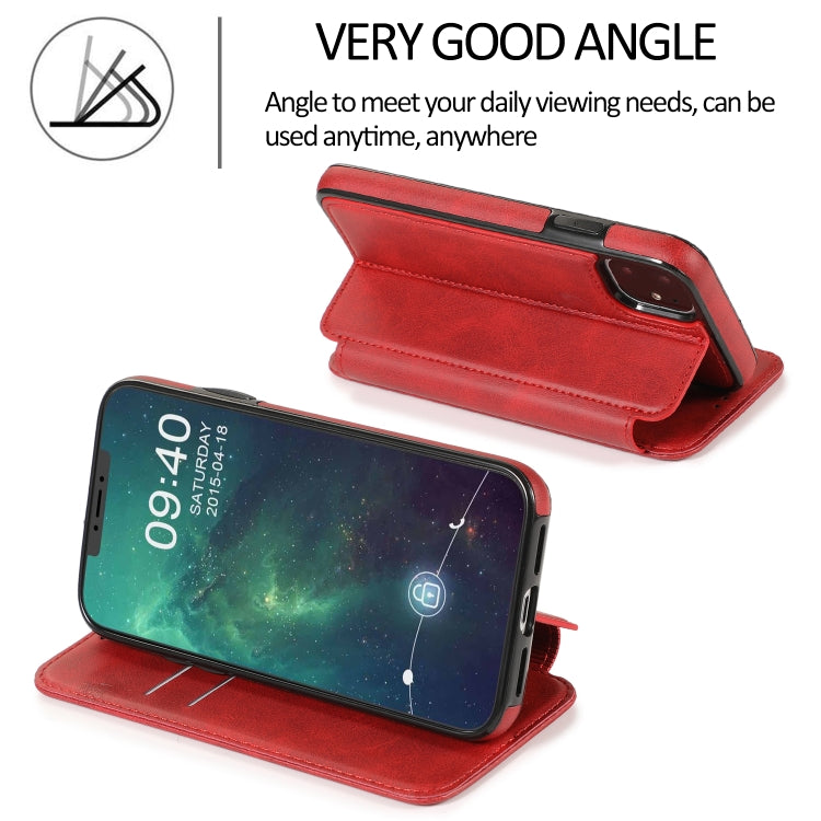 For iPhone 11 Knight Magnetic Suction Leather Phone Case