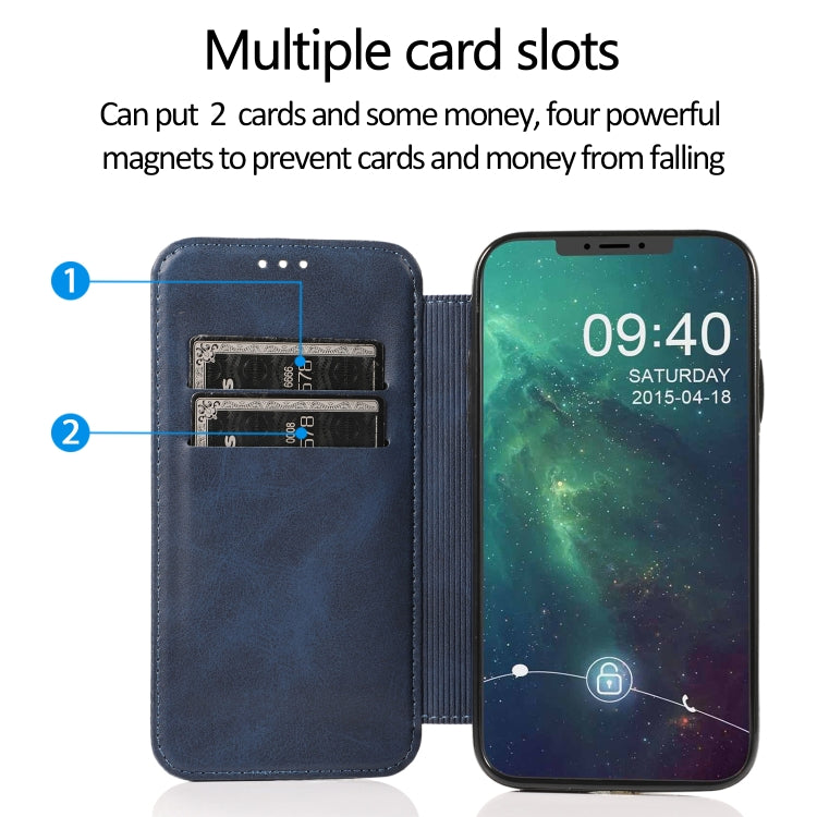 For iPhone 11 Knight Magnetic Suction Leather Phone Case