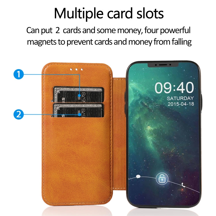 For iPhone 11 Knight Magnetic Suction Leather Phone Case