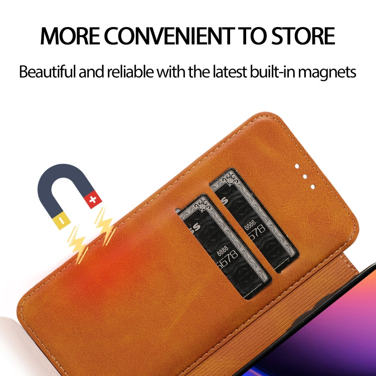 For iPhone 11 Pro Knight Magnetic Suction Leather Phone Case