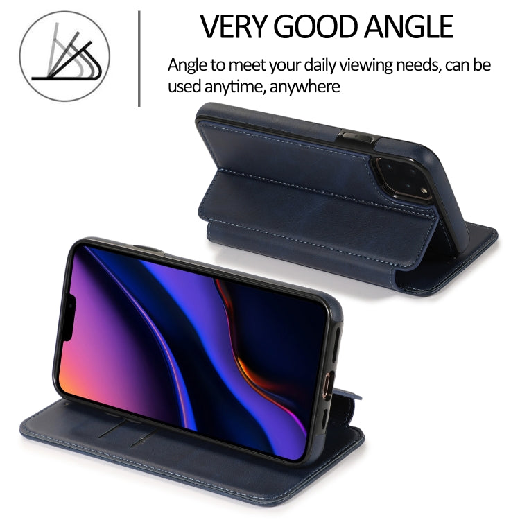 For iPhone 11 Pro Max Knight Magnetic Suction Leather Phone Case