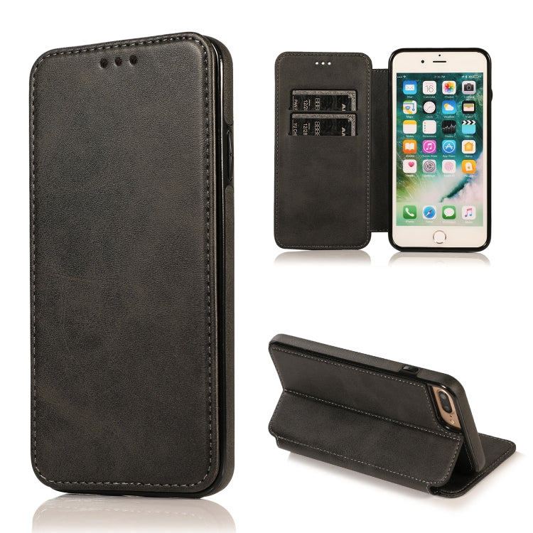 Knight Magnetic Suction Leather Phone Case For iPhone 7 Plus / 8 Plus