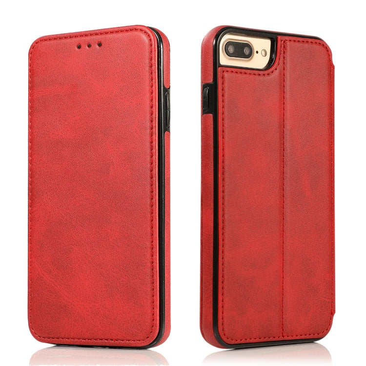 Knight Magnetic Suction Leather Phone Case For iPhone 7 Plus / 8 Plus