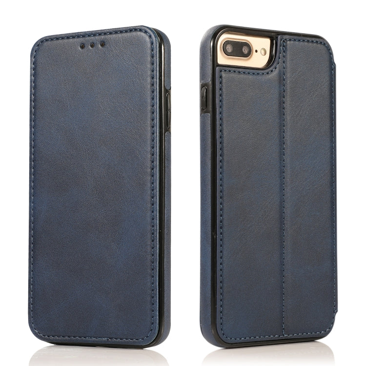 Knight Magnetic Suction Leather Phone Case For iPhone 7 Plus / 8 Plus