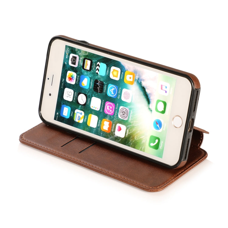 Knight Magnetic Suction Leather Phone Case For iPhone 7 Plus / 8 Plus