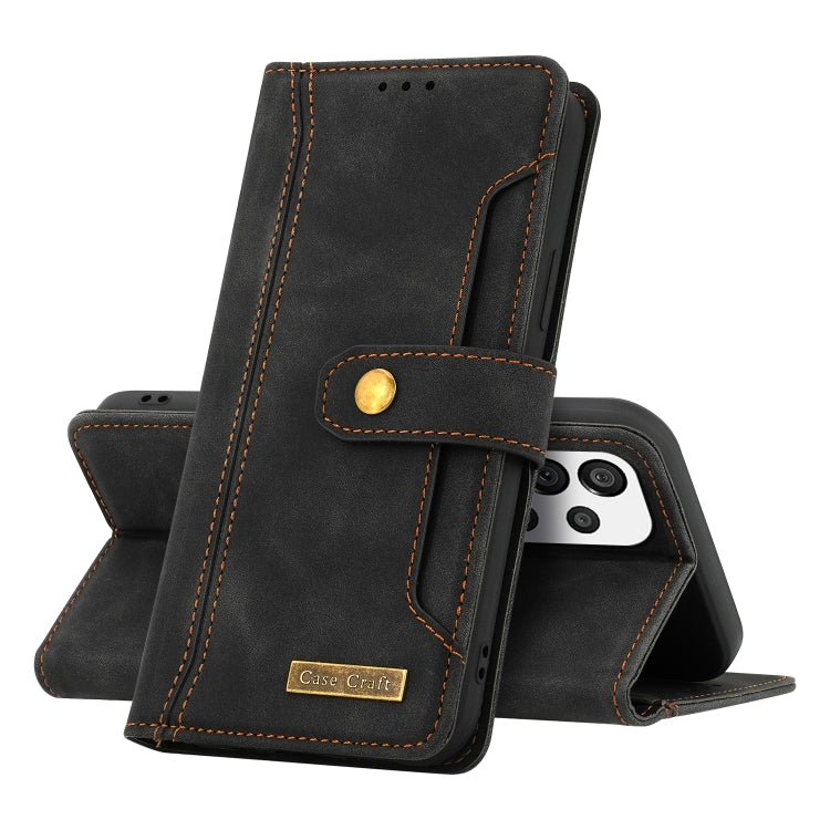 For Samsung Galaxy A73 5G Copper Buckle Leather Phone Case