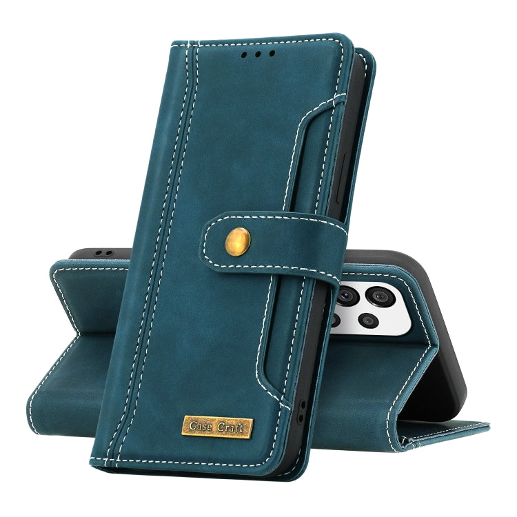 For Samsung Galaxy A73 5G Copper Buckle Leather Phone Case
