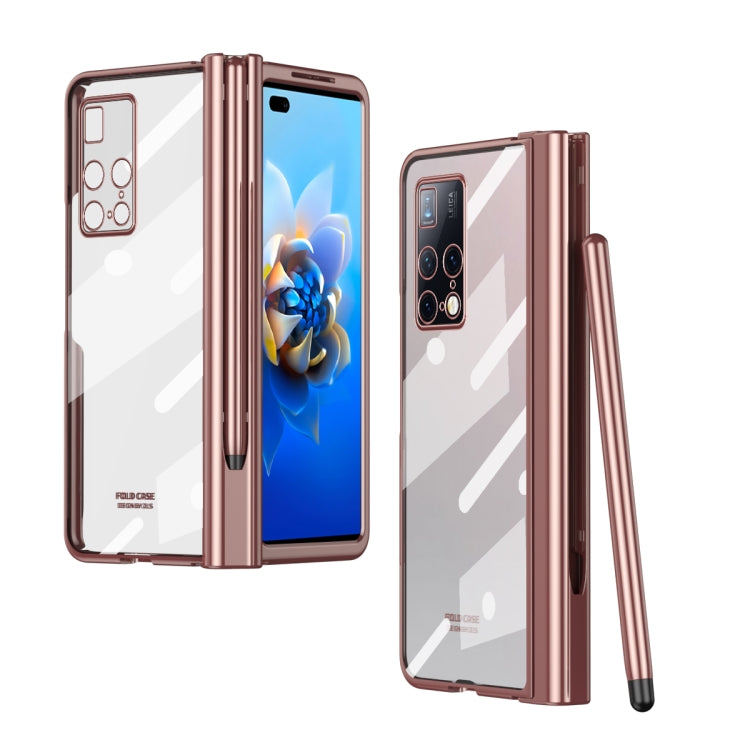 For Huawei Mate X2 Electroplating Hinge Phone Case with Stylus