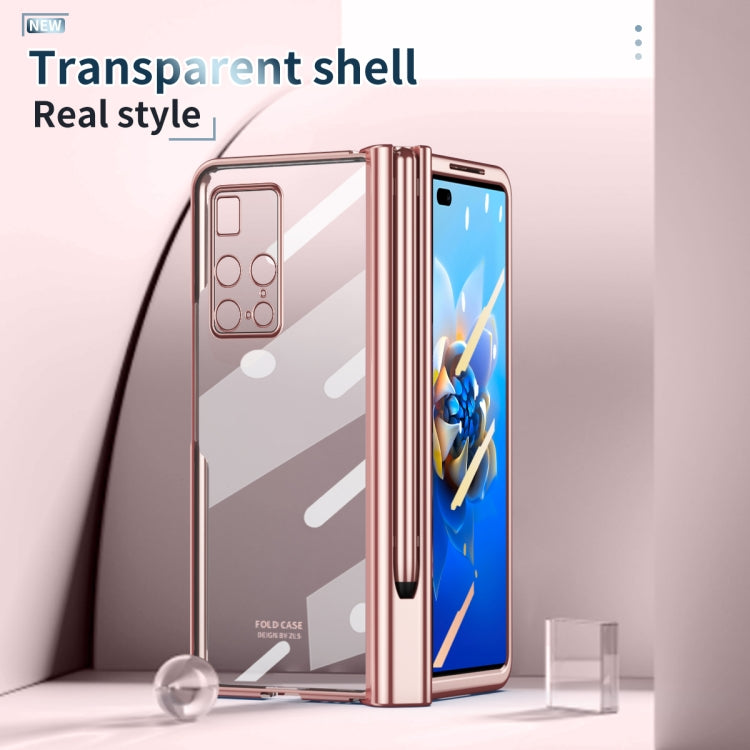 For Huawei Mate X2 Electroplating Hinge Phone Case with Stylus
