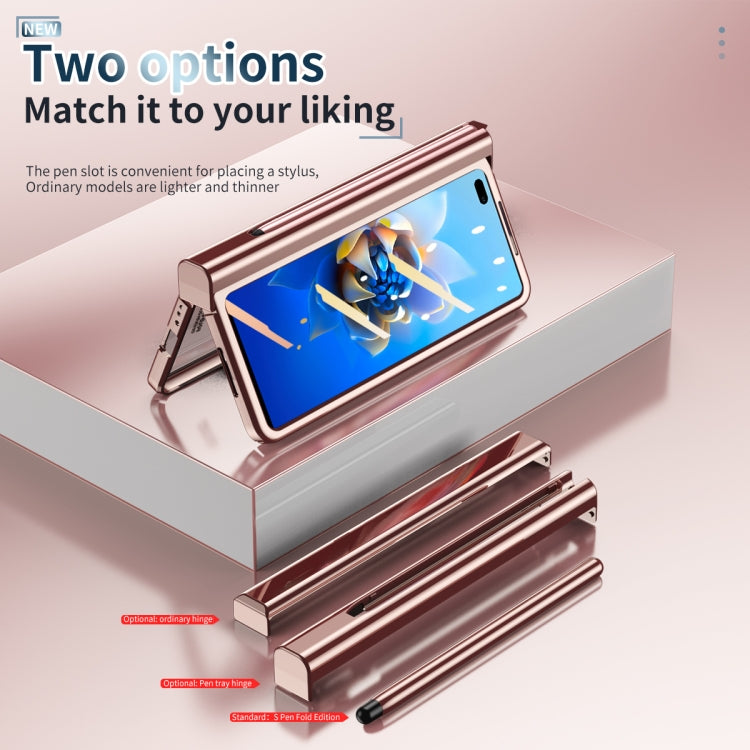 For Huawei Mate X2 Electroplating Hinge Phone Case with Stylus