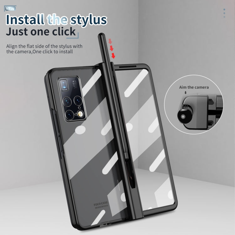 For Huawei Mate X2 Electroplating Hinge Phone Case with Stylus