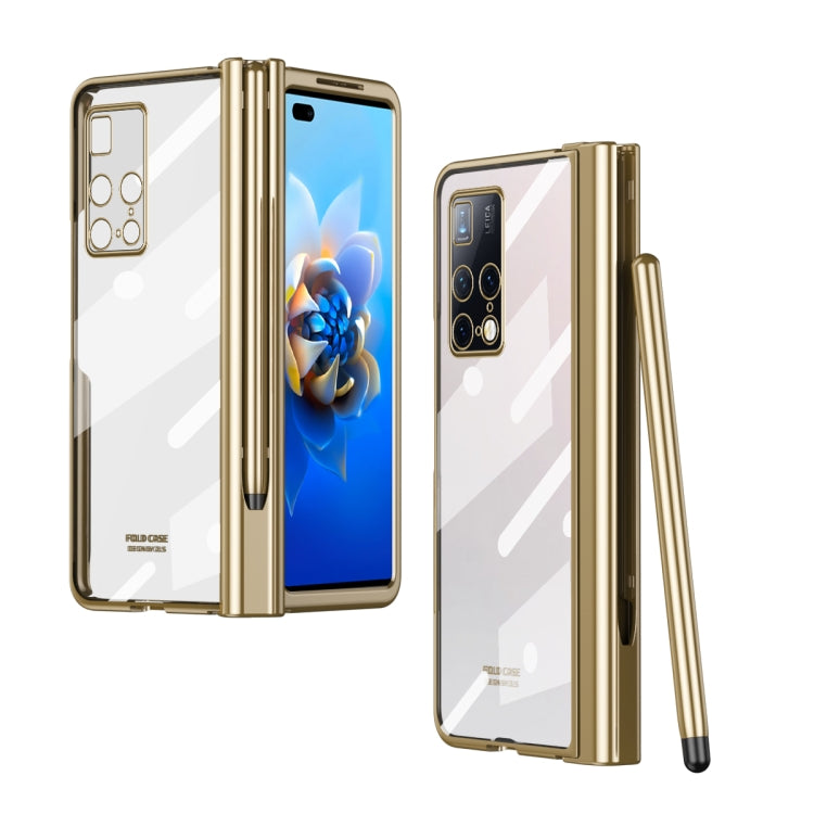 For Huawei Mate X2 Electroplating Hinge Phone Case with Stylus