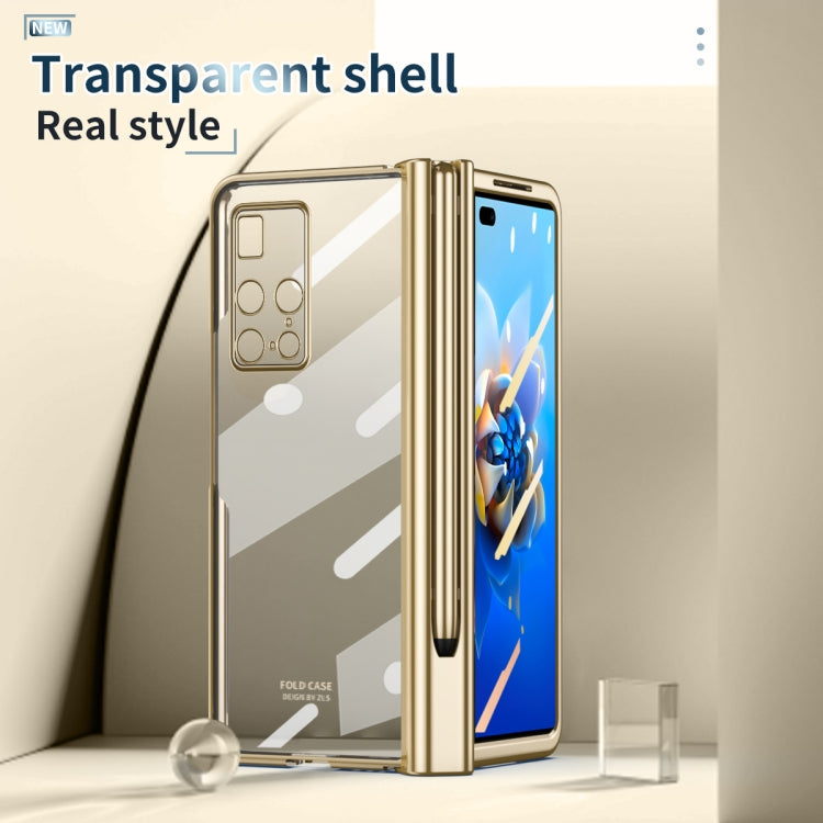 For Huawei Mate X2 Electroplating Hinge Phone Case with Stylus