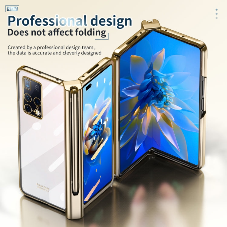 For Huawei Mate X2 Electroplating Hinge Phone Case with Stylus