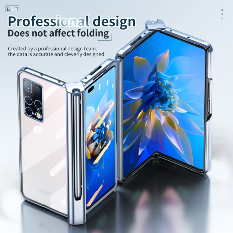 For Huawei Mate X2 Electroplating Hinge Phone Case with Stylus