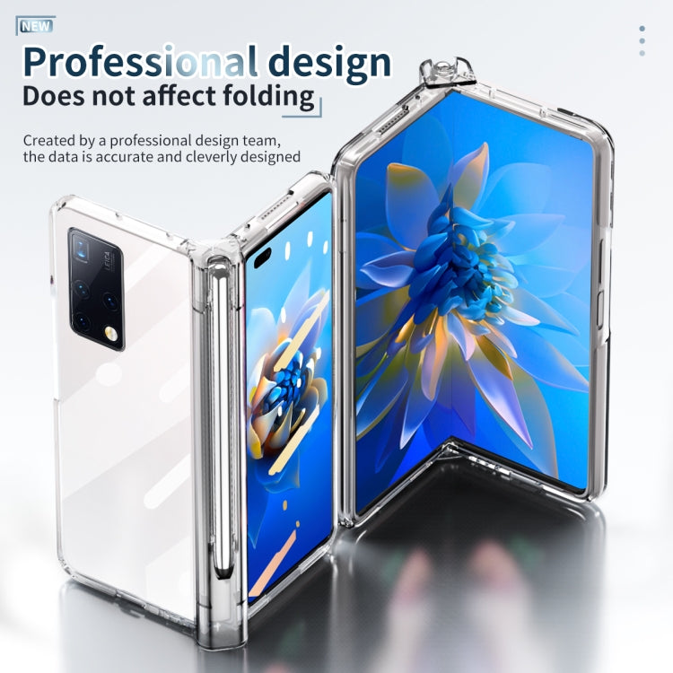 For Huawei Mate X2 Electroplating Hinge Phone Case with Stylus