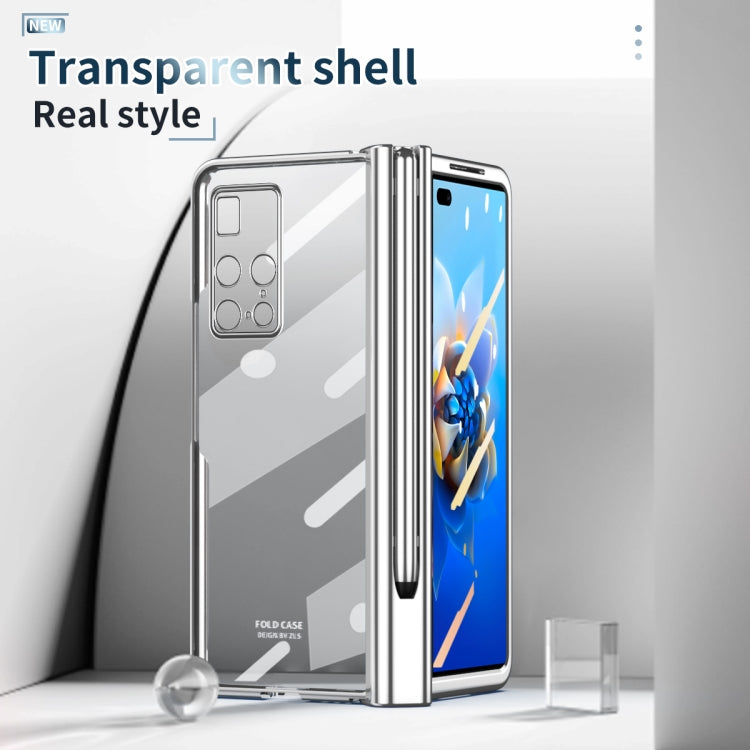 For Huawei Mate X2 Electroplating Hinge Phone Case with Stylus