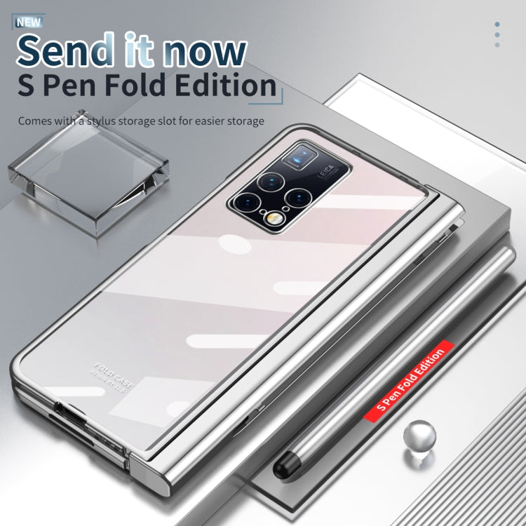For Huawei Mate X2 Electroplating Hinge Phone Case with Stylus