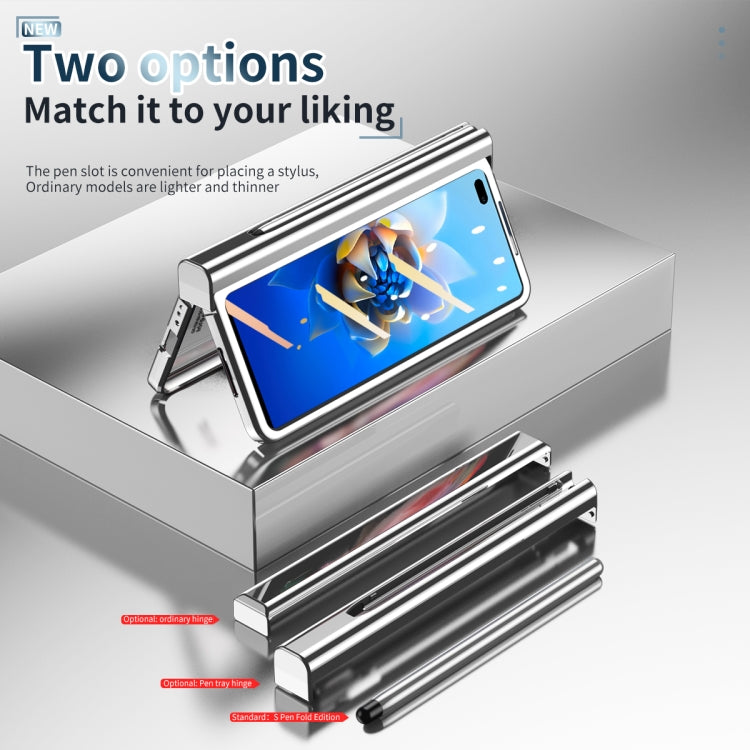 For Huawei Mate X2 Electroplating Hinge Phone Case with Stylus